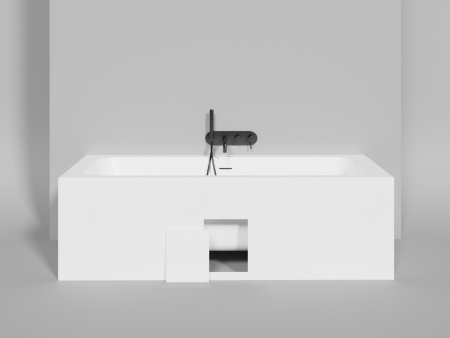 Ванна из литьевго мрамора Salini ORLANDA 103311MF 190х80 встраиваемая прямоугольная с ножками